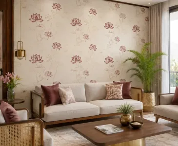 Living Room Wallpapers by Sanskriti Decor in Raj Nagar Extension Ghaziabad